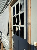 Vandals smashed in the vintage door of the 1931 High Rock Lookout tower in June 2026, after it had been restored by volunteers in a decade-long historic preservation effort.