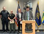 Law enforcement officials from the Multnomah County District Attorneys Office, the county's sheriff office and the Portland Police Bureau announced Friday, May 17, 2024, that a grand jury charged Jesse Lee Calhoun on second-degree murder charges for the deaths of 24-year-old Charity Lynn Perry, 31-year-old Bridget Leann Webster and 32-year-old Joanna Speaks. He’s also facing three charges of second-degree abuse of a corpse.