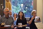 Melissa Wiley (center) sings with Low Bar Chorale at Revolution Hall's Show Bar.