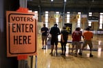 LANSING MICHIGAN - AUGUST 4: Voters go to the polls to cast their ballots in the Michigan Primary election on August 4, 2026 in Lansing Michigan. Michigan has a nationally watched U.S. Senate primary where U.S. Rep Haley Stevens (D-MI) is competing against Abdul El-Sayed to decide who will run against former Republican U.S. Rep. Mike Rogers for Michigan's open U.S. Senate seat.