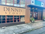 The DENNIS Uniform building on Southeast Hawthorne in Portland, Ore. on Oct. 23, 2024. The Portland-based school uniform maker is shuttering all U.S. sites.