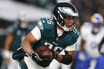 Saquon Barkley of the Philadelphia Eagles dazzled in the NFC Divisional Playoff game against the Los Angeles Rams last Sunday. This season he became only the ninth player in NFL history to break 2,000 rushing yards.