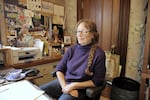 Melissa Darby at her home office in Northeast Portland, Ore., Dec. 23, 2024. In her book "Thunder Go North," Darby puts forth the case that Francis Drake may have come ashore in Oregon — not California — in 1579.