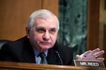 WASHINGTON, DC - MARCH 03: Sen. Jack Reed (D-RI) questions U.S. Federal Reserve Chair Jerome Powell as he testifies at a Senate Banking, Housing, and Urban Affairs Committee hearing on the Fed's "Semiannual Monetary Policy Report to the Congress," on Capitol Hill on March 3, 2022 in Washington, DC. (Photo by Tom Williams-Pool/Getty Images)