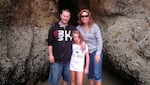 A family photo shows Robert Delgado with his niece Alaina Delgado, center, and his sister Tina. Robert Delgado was shot and killed by Portland Police in April 2021.