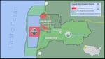 A map of the Cascade Head UNESCO Biosphere Reserve.