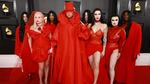 From left: Kim Petras, Sam Smith, Violet Chachki and Gottmik on the red carpet of the 65th Grammy Awards, Feb. 5, 2023 in LA.