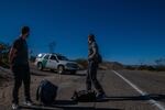 Two Kurdish migrants attempt to turn themselves in to U.S. Customs and Border Protection in Jacumba, Calif. on Nov. 11.