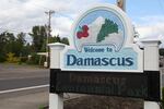 The Damascus sign along Highway 212, near Foster Road.