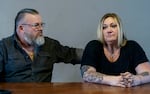 Doug and Lisa Whipple at their home in La Grande, Ore., in December 2021. Lisa Whipple says she never reported the sexual assault incidents at Coffee Creek Correctional Facility out of fear it would delay her release from prison. 