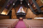 The sanctuary at the former Trinity United Methodist Church.