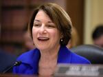 Sen. Amy Klobuchar, D-Minn., pictured during a hearing in Dec. 2022, is a leading voice in Congress for for antitrust reform.