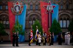 North Korea's servicemen wait for the start of the Victory Day military parade in Moscow, Saturday, May 9, 2026, during celebrations of the 81st anniversary of the Soviet Union's victory over Nazi Germany during the World War II.