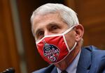 Dr. Anthony Fauci, director of the National Institute for Allergy and Infectious Diseases, testifies during a House Subcommittee hearing on the Coronavirus crisis, Friday, July 31, 2020 on Capitol Hill in Washington.