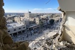 An apartment building in Gaza seen Saturday, March 9.