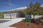 Wheeler High School is pictured in Fossil, Ore., Tuesday, June 4, 2019. Wheeler County is the least populated county in Oregon, which makes for an intimate schooling experience.