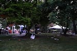 The Agnes Reynolds Jackson Arboretum is shown where multiple people were shot at a community festival Saturday, June 6, 2026, in Toledo, Ohio.