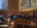 The seven Oregon electors take the oath of office in the Oregon Senate chambers.