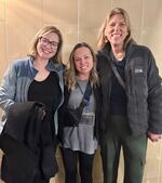 In this Feb. 22, 2025 photo provided by Pro-Voice Project founder Jen Jackson Quintano, Quintano is pictured (R to L) with abortion storyteller Desi Ballis and Dr. Amelia Huntsberger, an OBGYN who once practiced in rural Idaho but has since moved to Oregon.