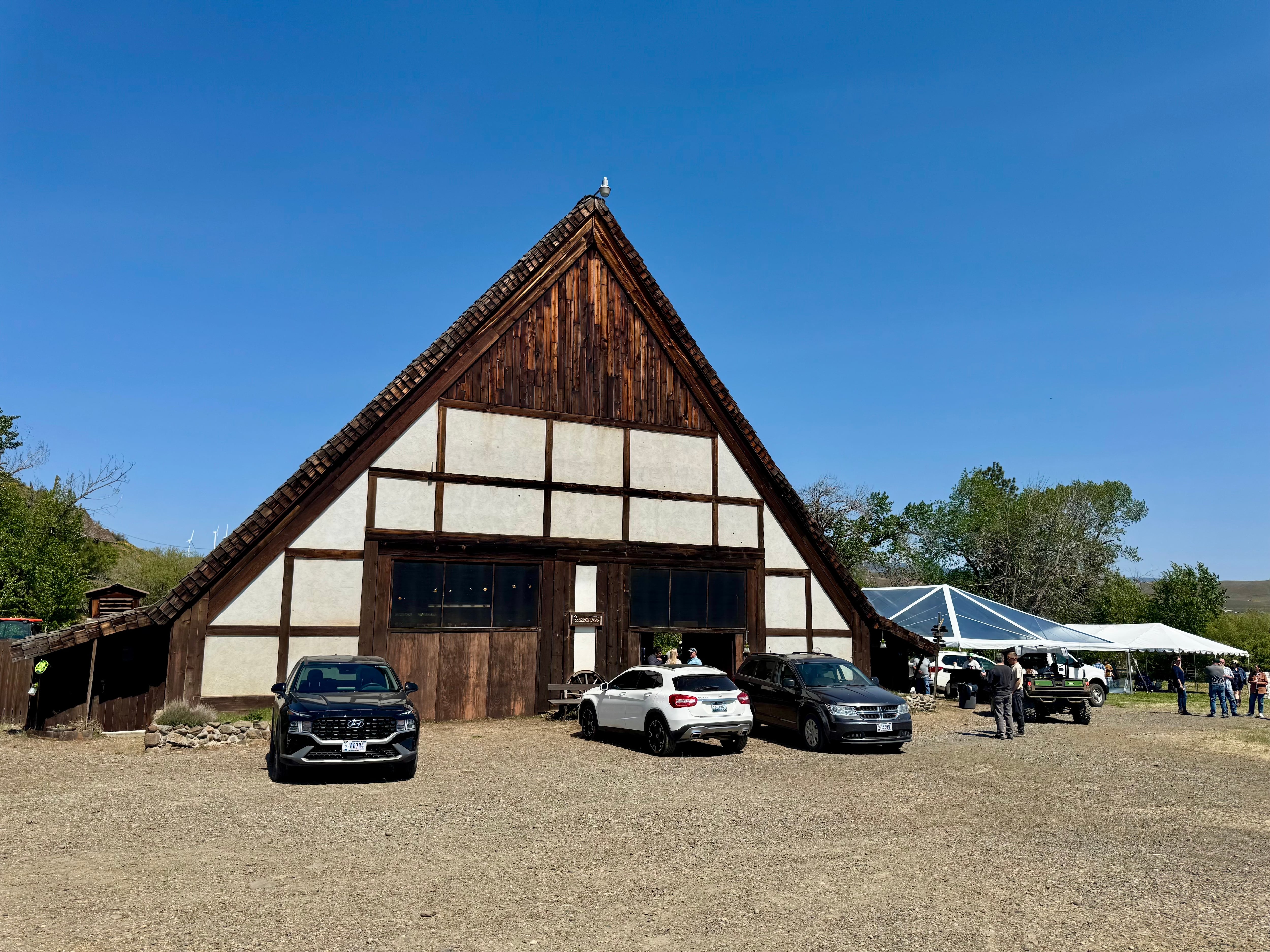 The “party barn” at Springwood Ranch, where birthdays and marriages have been held in recent years.