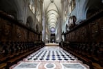 This photograph shows the choir stalls of Notre-Dame de Paris cathedral in Paris, on November 29, 2024. The Notre-Dame Cathedral is set to re-open early December 2024, with a planned weekend of ceremonies on December 7 and 8, 2024, five years after the 2019 fire which ravaged the world heritage landmark and toppled its spire. Some 250 companies and hundreds of experts were mobilised for the five-year restoration costing hundreds of millions of euros. (Photo by STEPHANE DE SAKUTIN / POOL / AFP) (Photo by STEPHANE DE SAKUTIN/POOL/AFP via Getty Images)