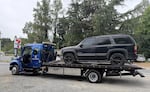 This SUV was towed to a lot in June 2026 after immigration enforcement made an arrest, leaving the car behind in the Seattle area. The mechanic who towed the vehicle is still looking to return it to the family or people close to the person who was detained.