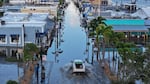 Flood waters inundated the main street in Tarpon Springs, Florida after Hurricane Helene passed offshore. A new study finds that Helene was more powerful, rainier, and significantly more likely because of climate change.