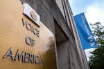 The Voice of America headquarters in Washington, D.C., on Thursday, May 29, 2025.