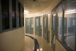 A hallway winds through the NORCOR facility in The Dalles.