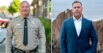 Candidates for Deschutes County Sheriff, interim Deschutes County Sheriff Ty Rupert, left, and Deschutes County Sheriff’s Office Lt. James McLaughlin, right. 