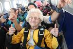 Dorothy Hoffner, 104, went skydiving Oct. 1 and could hold the record for the oldest person to jump from a plane. She died Monday, likely in her sleep, Brookdale Senior Living said in a statement.