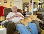 Bob Welch in the home he rents in Medford, Ore.
