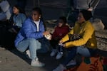 Wimberly Muñoz, a Venezuelan migrant who received her appointment through CBP One waited at the Chaparral pedestrian border in Tijuana, Mexico last Wednesday to cross into the U.S.