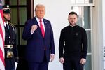 FILE - President Donald Trump welcomes Ukraine President Volodymyr Zelenskyy at the White House in Washington, Friday, Feb. 28, 2025.
