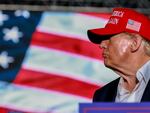 Former President Donald Trump speaks at a campaign rally at the Trump National Doral Golf Club in Florida on Tuesday.