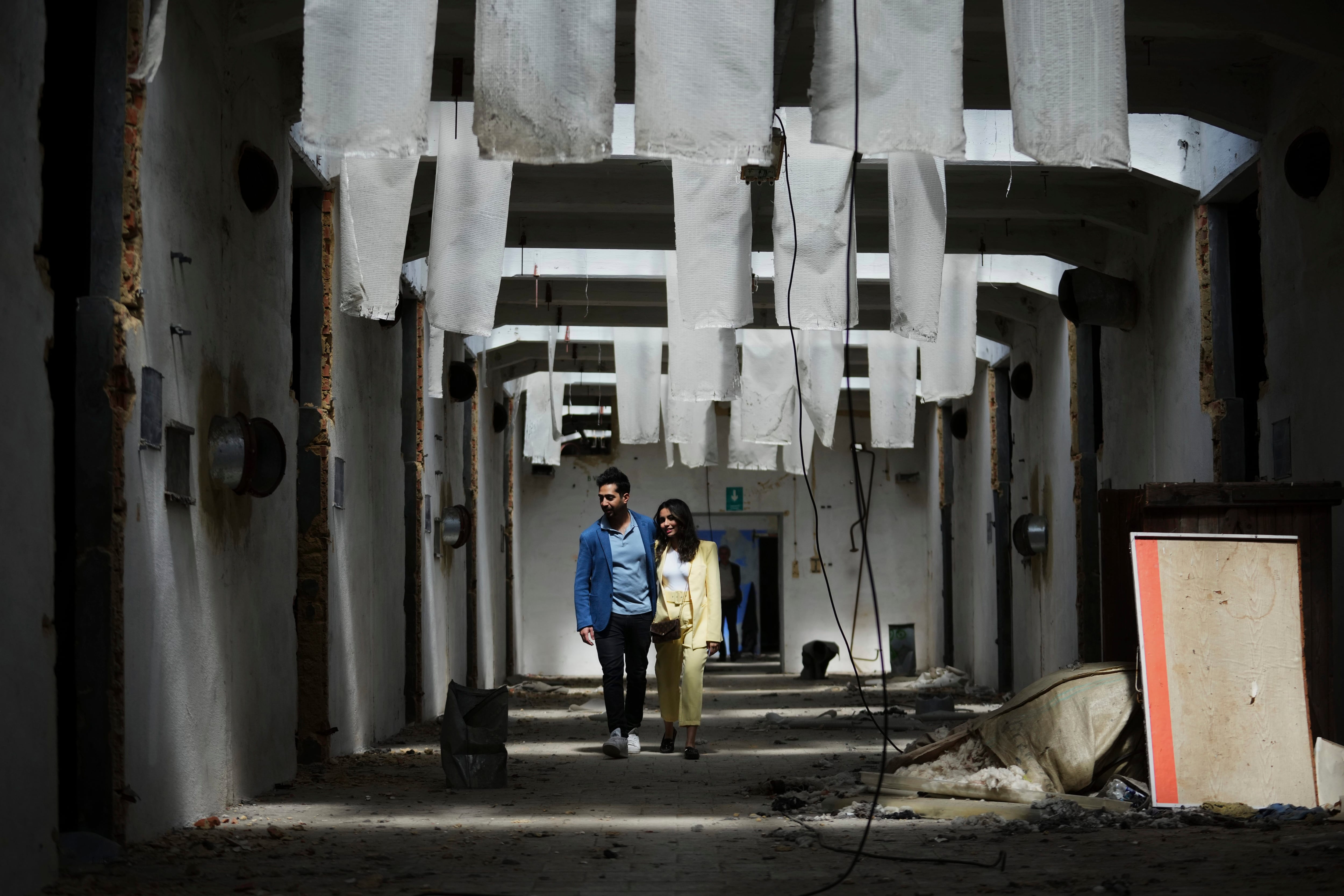 Visitors observe the Museum of Survivors in Brnenec, Czech Republic, on May 10.