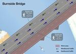 The $19 million, two year project starts by closing the westbound lanes. After a year, the eastbound lanes will close, leaving the westbound lanes open.