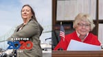 Democrat Debbie Boothe-Schmidt, left, a former trial assistant who owns an antique mall, and Republican Suzanne Weber, the mayor of Tillamook, are running for Oregon House District 32.