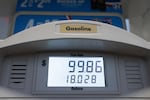 A total of $99.86 for gasoline is displayed at a fuel pump at a gas station on Wednesday, May 6, 2026, in Portland, Ore.