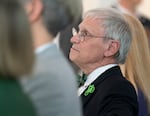 U.S. Congressman Earl Blumenauer attends a press conference announcing new funding for Portland State University arts programs at the Jordan Schnitzer Museum of Art, in Portland, April 2, 2024.