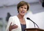 Former U.S. Deputy Attorney General Sally Yates speaks at Harvard University, in Cambridge, Mass., May 24, 2017. “Abuse in the NWSL is rooted in a deeper culture in women’s soccer, beginning in youth leagues, that normalizes verbally abusive coaching and blurs boundaries between coaches and players,” former U.S. Deputy Attorney General Sally Yates wrote in her independent report for U.S. Soccer, which was released on Monday, Oct. 3, 2022.