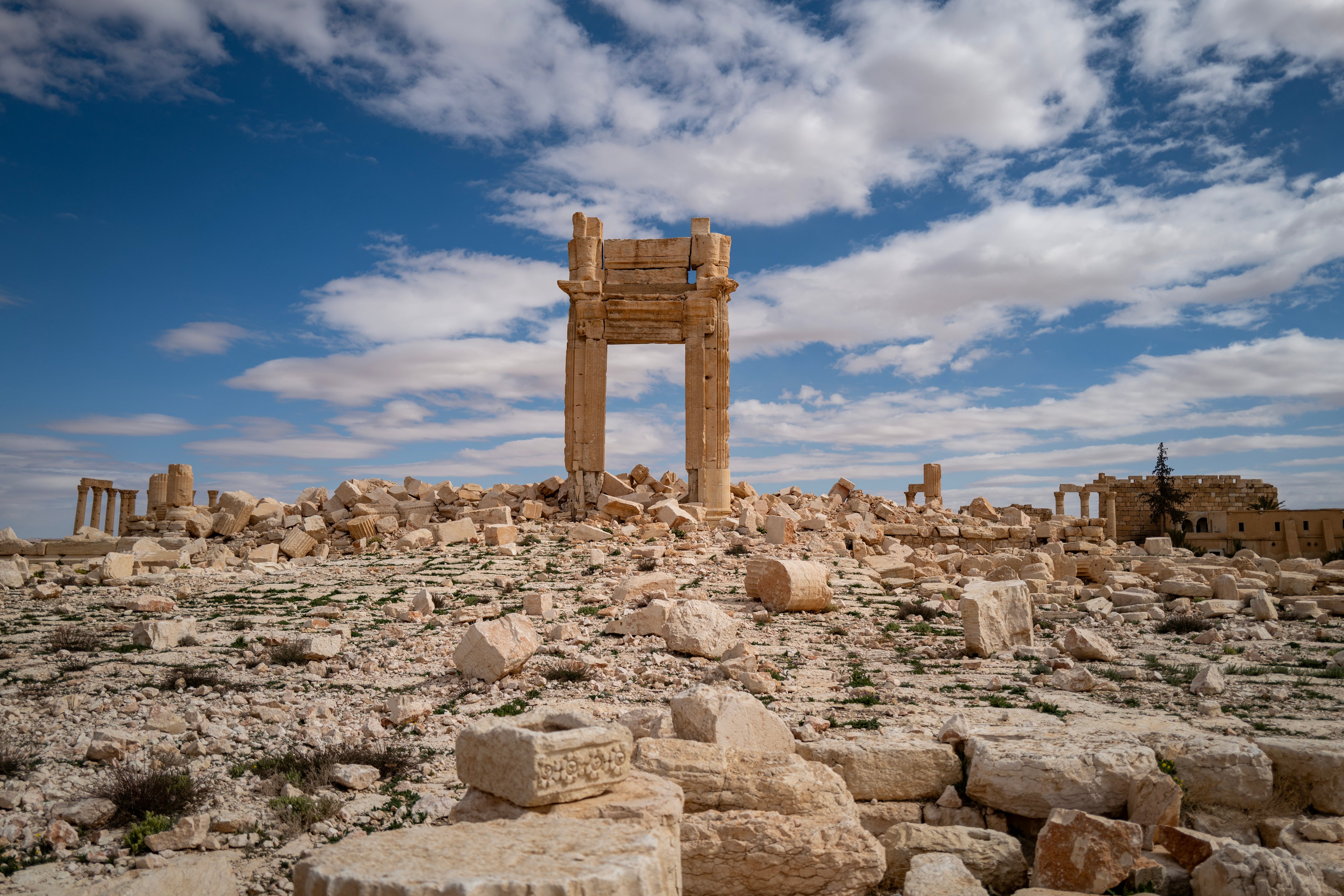 Palmyra, once one of the most important cities in the ancient world, seen here on Feb. 21.