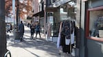 Boutiques, bars, and restaurants line Wall Street in Bend.