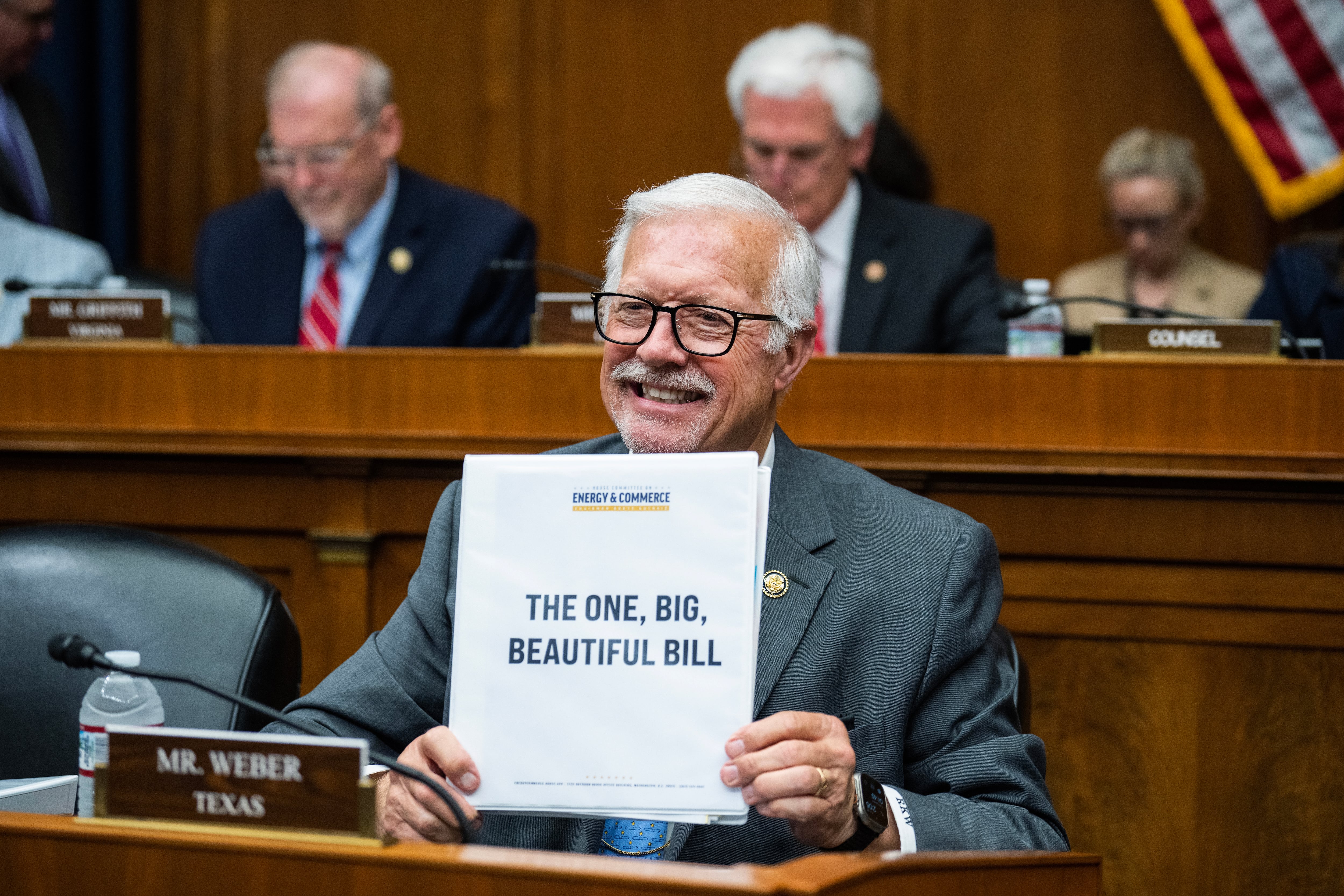 Rep. Randy Weber, R-Texas, attends the House Energy and Commerce markup of the FY2025 budget resolution in Rayburn building on May 13.