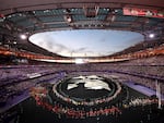 The Paris Olympics closing ceremony dazzles as flag bearers and athletes stream into the Stade de France on the final day of the Summer Games.