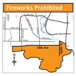 Fireworks of any kind are currently prohibited in southern Eugene due to wildfire concerns.