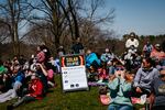 The Science Center of Iowa hosted a star party at Drake University's observatory in Des Moines, Iowa.