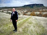 Robert Kentta, a citizen of the Confederated Tribes of Siletz Indians and the Tribal Council treasurer, at the newly purchased Table Rock property in an undated photo.