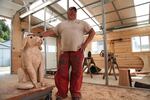 Rex Byers is a semi-professional chainsaw carver in Reedsport.