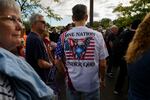 MONROEVILLE, PA-September 28: Attendees to the Courage Tour wait in line for entry into the Monroeville Convention Center on September 28, 2024 in Monroeville, Pennsylvania.(Jeff Swensen for NPR)